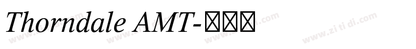 Thorndale AMT字体转换